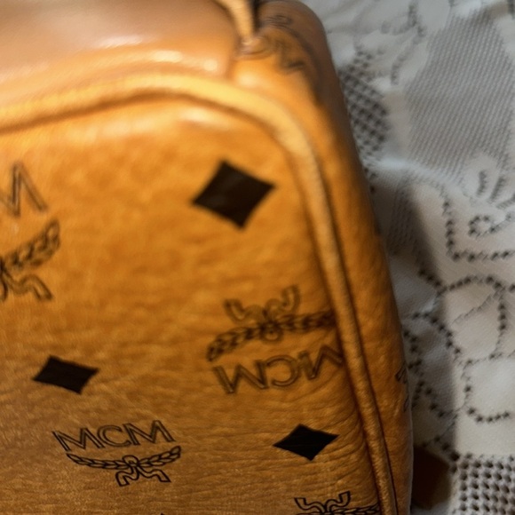 MCM Brown Backpack with Iconic Visetos Monogram - Picture 9 of 13